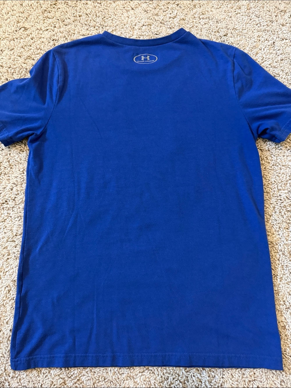 Under Armour Kids Royal Blue Short-Sleeve Logo Tee - Picture 4 of 4